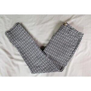 Michael Kors Womens Sz 4 Black and White Geometric Cotton Pockets  Mid Rise